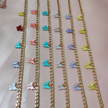 Load image into Gallery viewer, Butterfly Pendant Chain Choker
