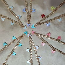 Load image into Gallery viewer, Butterfly Pendant Chain Choker