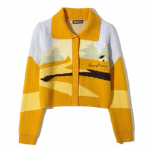 Load image into Gallery viewer, New Autumn Colorful Crop Knitted Cardigan