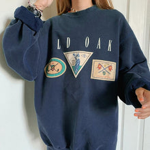 Load image into Gallery viewer, Vintage Letter Print Oversize Pullover