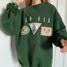 Load image into Gallery viewer, Vintage Letter Print Oversize Pullover