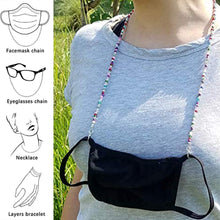 Load image into Gallery viewer, Beaded Face Mask Chain (5 Colors)