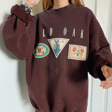 Load image into Gallery viewer, Vintage Letter Print Oversize Pullover