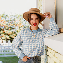 Load image into Gallery viewer, Houndstooth Knitted Sweater