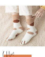 Load image into Gallery viewer, Winter Warm Cat Paw Socks