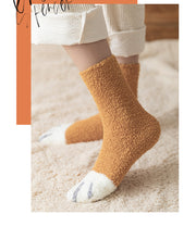 Load image into Gallery viewer, Winter Warm Cat Paw Socks