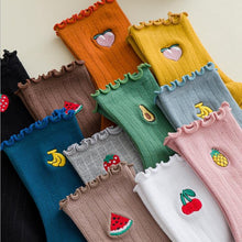 Load image into Gallery viewer, Frilly Fruit Socks