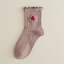 Load image into Gallery viewer, Frilly Fruit Socks