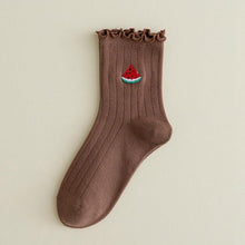 Load image into Gallery viewer, Frilly Fruit Socks
