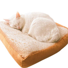 Load image into Gallery viewer, Super Soft Bread Toast Cat Bed/ Cushion  (37*37*6.5cm)