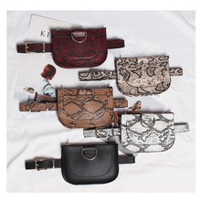 Load image into Gallery viewer, Women Faux SnakeSkin Waist/ Fanny Pack