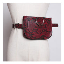 Load image into Gallery viewer, Women Faux SnakeSkin Waist/ Fanny Pack