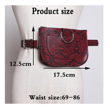 Load image into Gallery viewer, Women Faux SnakeSkin Waist/ Fanny Pack