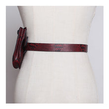 Load image into Gallery viewer, Women Faux SnakeSkin Waist/ Fanny Pack