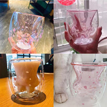 Load image into Gallery viewer, Super Cute Cat Paw Glass Mug