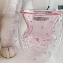 Load image into Gallery viewer, Super Cute Cat Paw Glass Mug