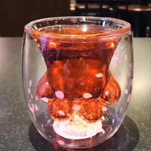 Load image into Gallery viewer, Super Cute Cat Paw Glass Mug